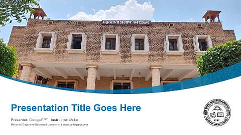 Maharshi Dayanand Saraswati University Course/Courseware Creation PPT Template