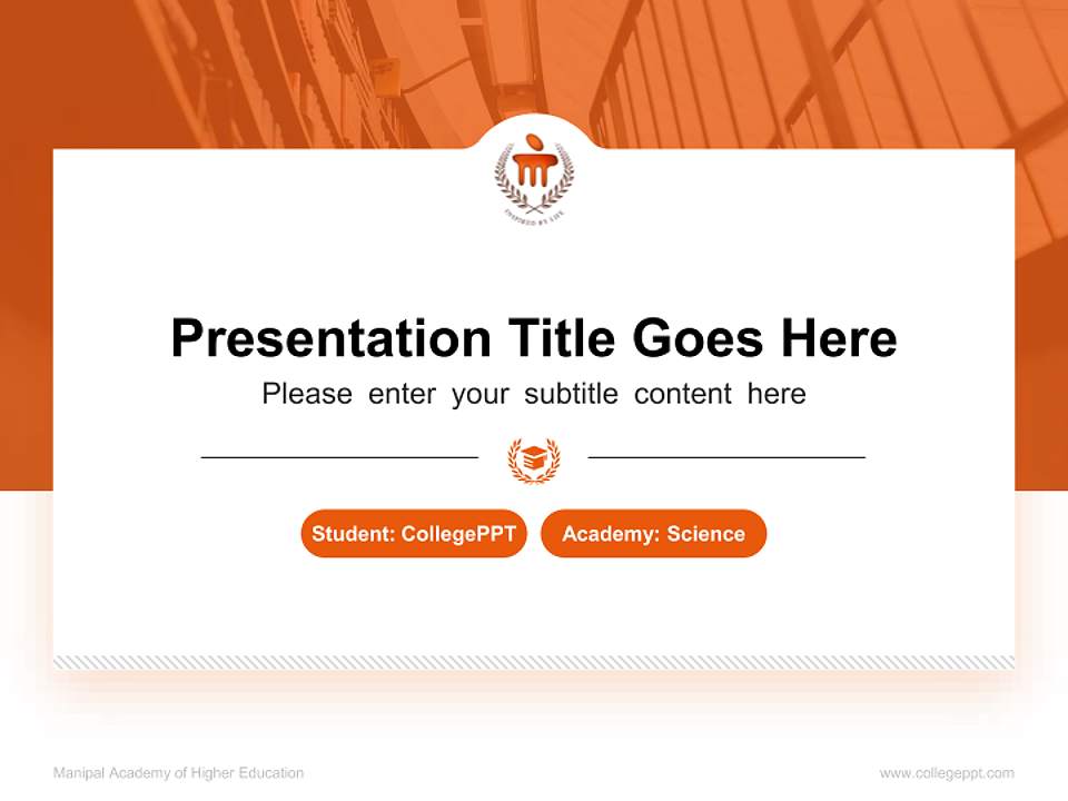 Manipal Academy of Higher Education National Scholarship Defense PPT Template4:3 ratio PPT effect preview image4