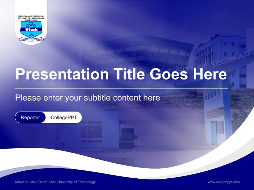 Maulana Abul Kalam Azad University of Technology Lecture Sharing and Networking Event PPT Template4:3 ratio PPT effect preview image4