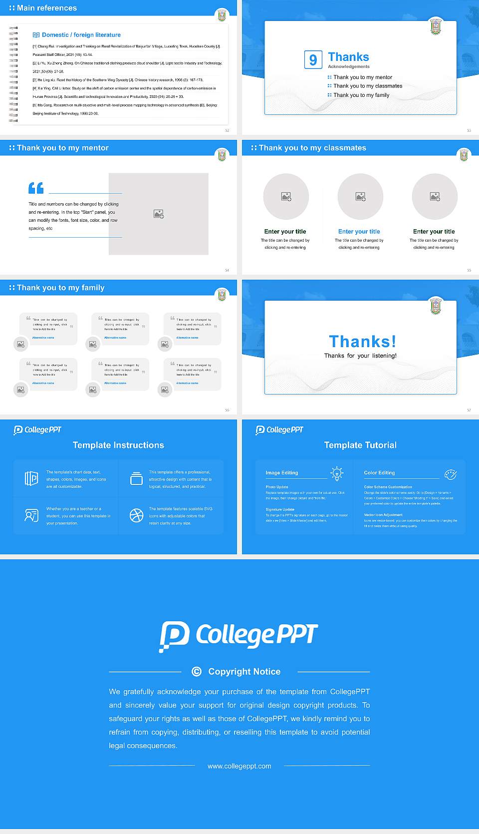 Maulana Azad National Urdu University Graduation Thesis Defense PPT Template16:9 ratio PPT effect preview image7