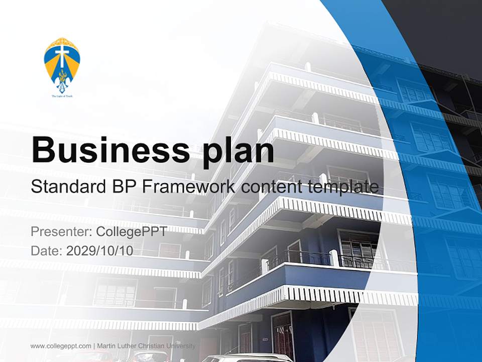 Martin Luther Christian University Competition/Entrepreneurship Contest PPT Template4:3 ratio PPT effect preview image9