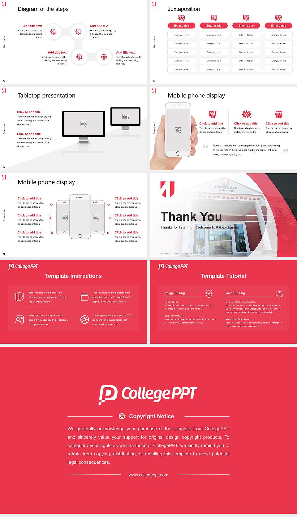 Mahindra University Competition/Entrepreneurship Contest PPT Template16:9 ratio PPT effect preview image9