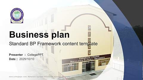 Maharaja Agrasen Himalayan Garhwal University Competition/Entrepreneurship Contest PPT Template
