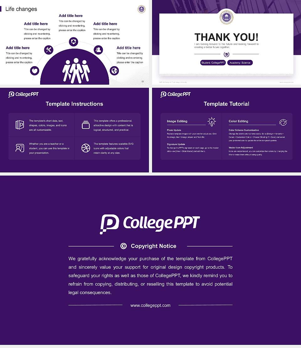 MIT Art Design & Technology University National Scholarship Defense PPT Template16:9 ratio PPT effect preview image4