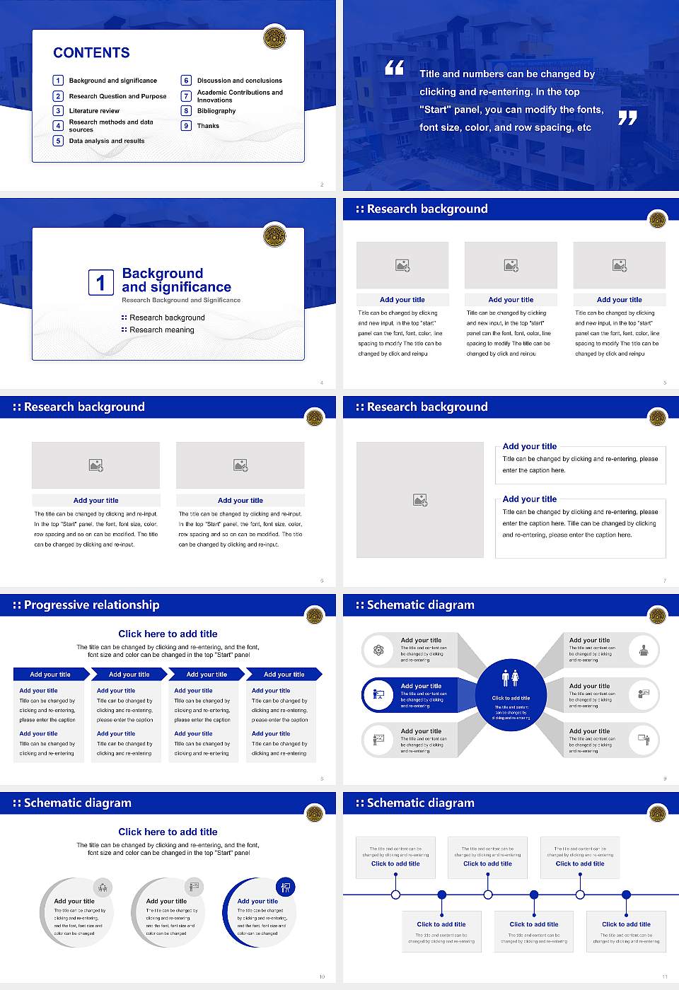 Manipur International University Graduation Thesis Defense PPT Template16:9 ratio PPT effect preview image2