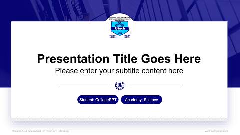 Maulana Abul Kalam Azad University of Technology National Scholarship Defense PPT Template
