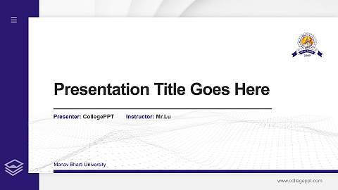 Manav Bharti University Thesis Proposal/Graduation Defense PPT Template