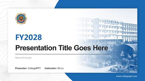 Malwanchal University Academic Presentation/Research Findings Report PPT Template