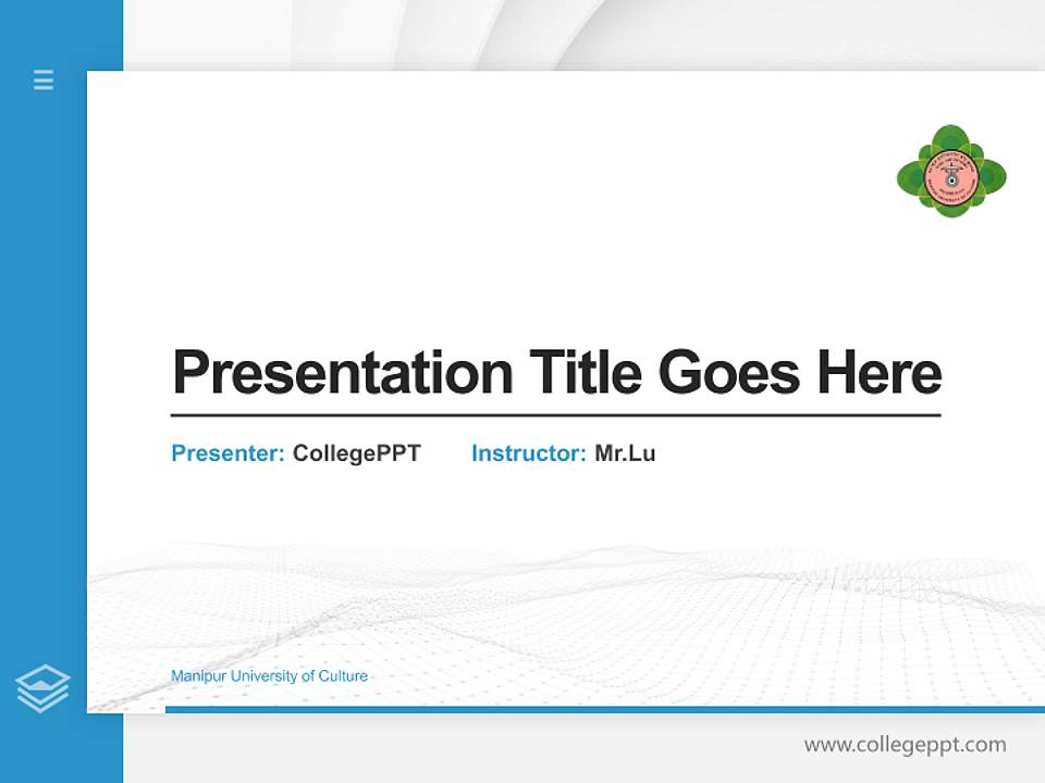 Manipur University of Culture Thesis Proposal/Graduation Defense PPT Template4:3 ratio PPT effect preview image5