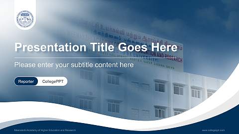 Meenakshi Academy of Higher Education and Research Lecture Sharing and Networking Event PPT Template
