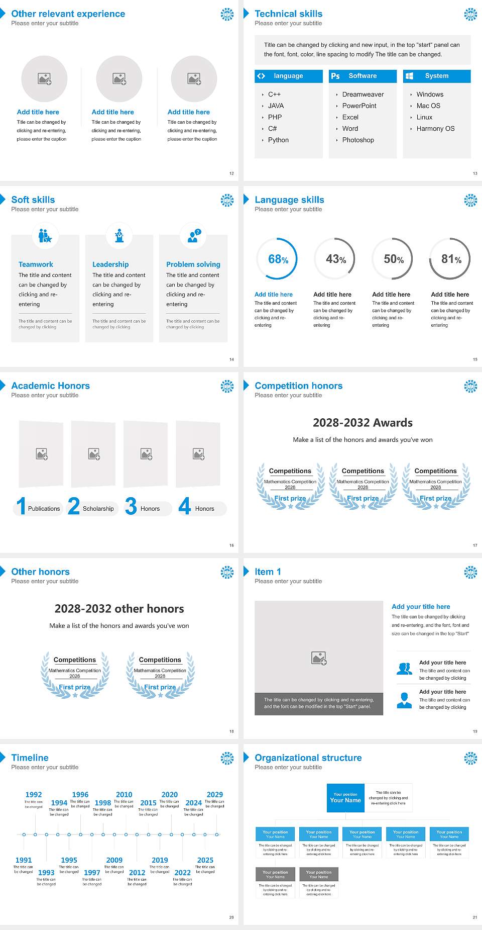 Makhanlal Chaturvedi National University of Journalism and Communication Resume PPT Template4:3 ratio PPT effect preview image3