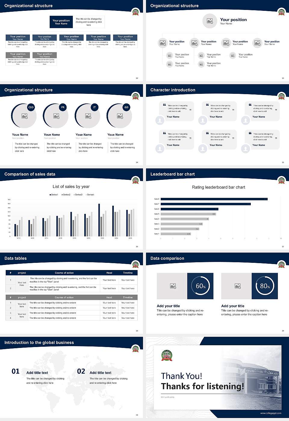 Mandya University Academic Presentation/Research Findings Report PPT Template16:9 ratio PPT effect preview image4