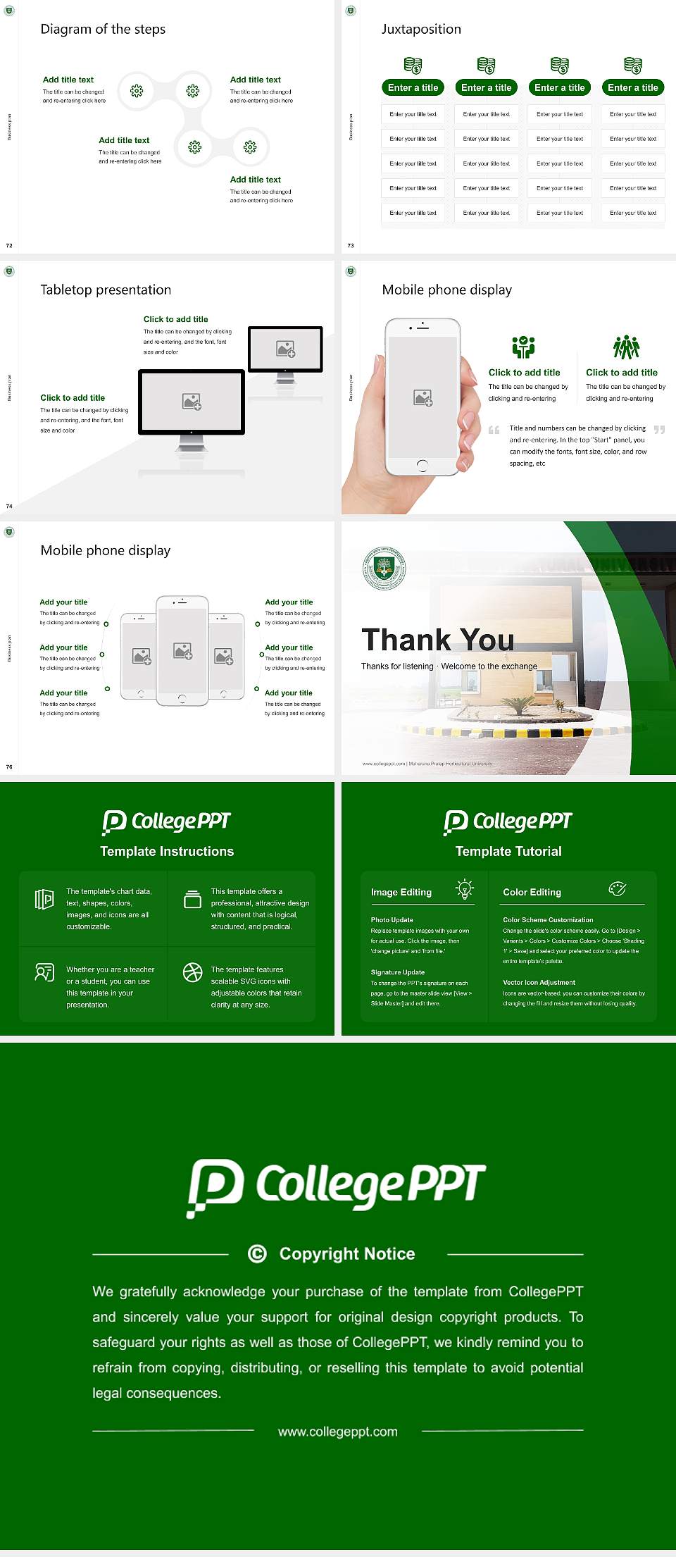 Maharana Pratap Horticultural University Competition/Entrepreneurship Contest PPT Template4:3 ratio PPT effect preview image9