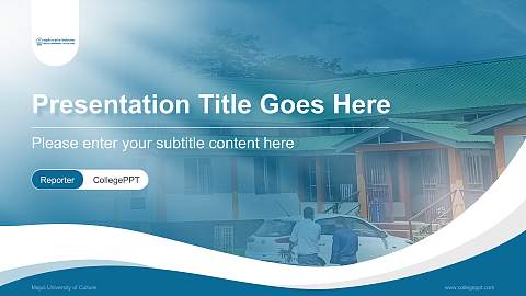 Majuli University of Culture Lecture Sharing and Networking Event PPT Template