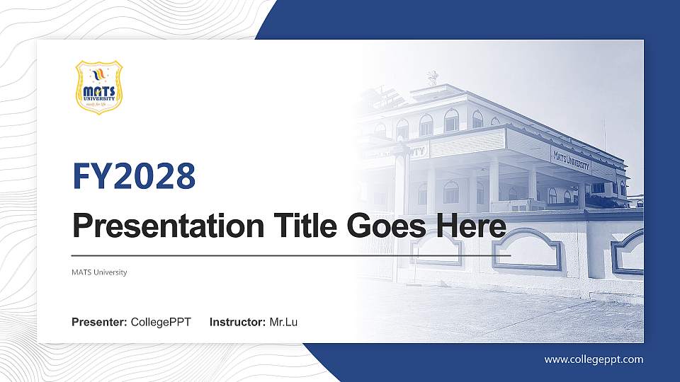 MATS University Academic Presentation/Research Findings Report PPT Template16:9 ratio PPT effect preview image