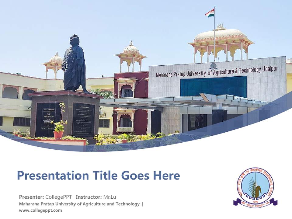 Maharana Pratap University of Agriculture and Technology Course/Courseware Creation PPT Template4:3 ratio PPT effect preview image5