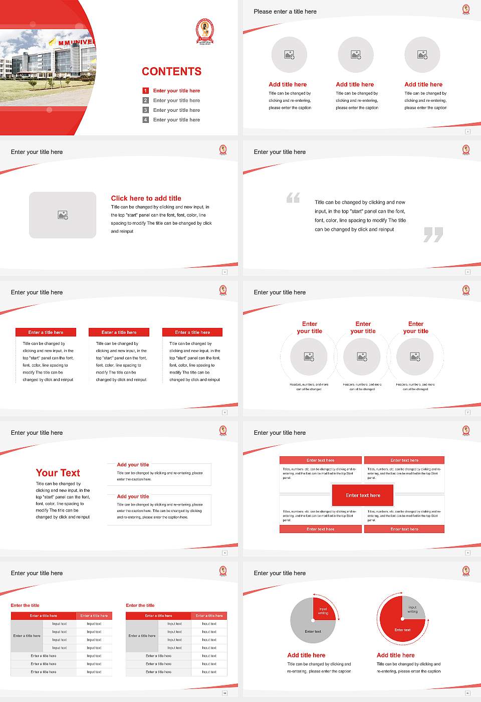 Maharishi Markandeshwar University, Sadopur Course/Courseware Creation PPT Template16:9 ratio PPT effect preview image2