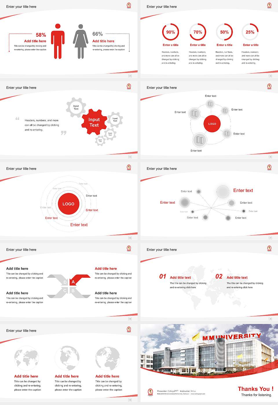 Maharishi Markandeshwar University, Sadopur Course/Courseware Creation PPT Template16:9 ratio PPT effect preview image4