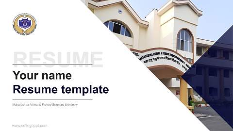 Maharashtra Animal & Fishery Sciences University Resume PPT Template