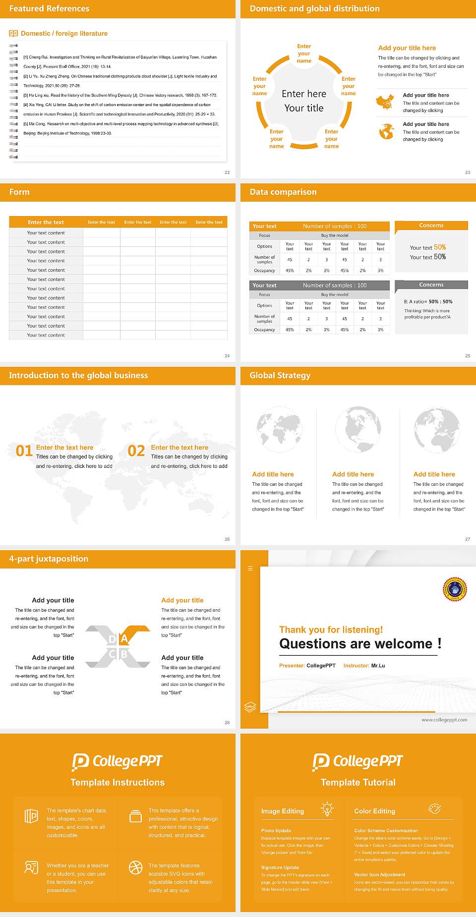 Maharaj Vinayak Global University Thesis Proposal/Graduation Defense PPT Template4:3 ratio PPT effect preview image4