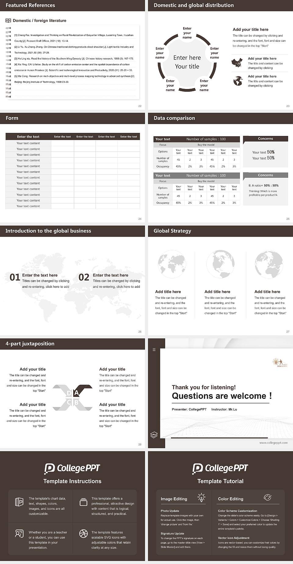 MGM University Thesis Proposal/Graduation Defense PPT Template4:3 ratio PPT effect preview image4