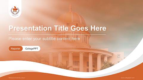 Manipal University Jaipur Lecture Sharing and Networking Event PPT Template