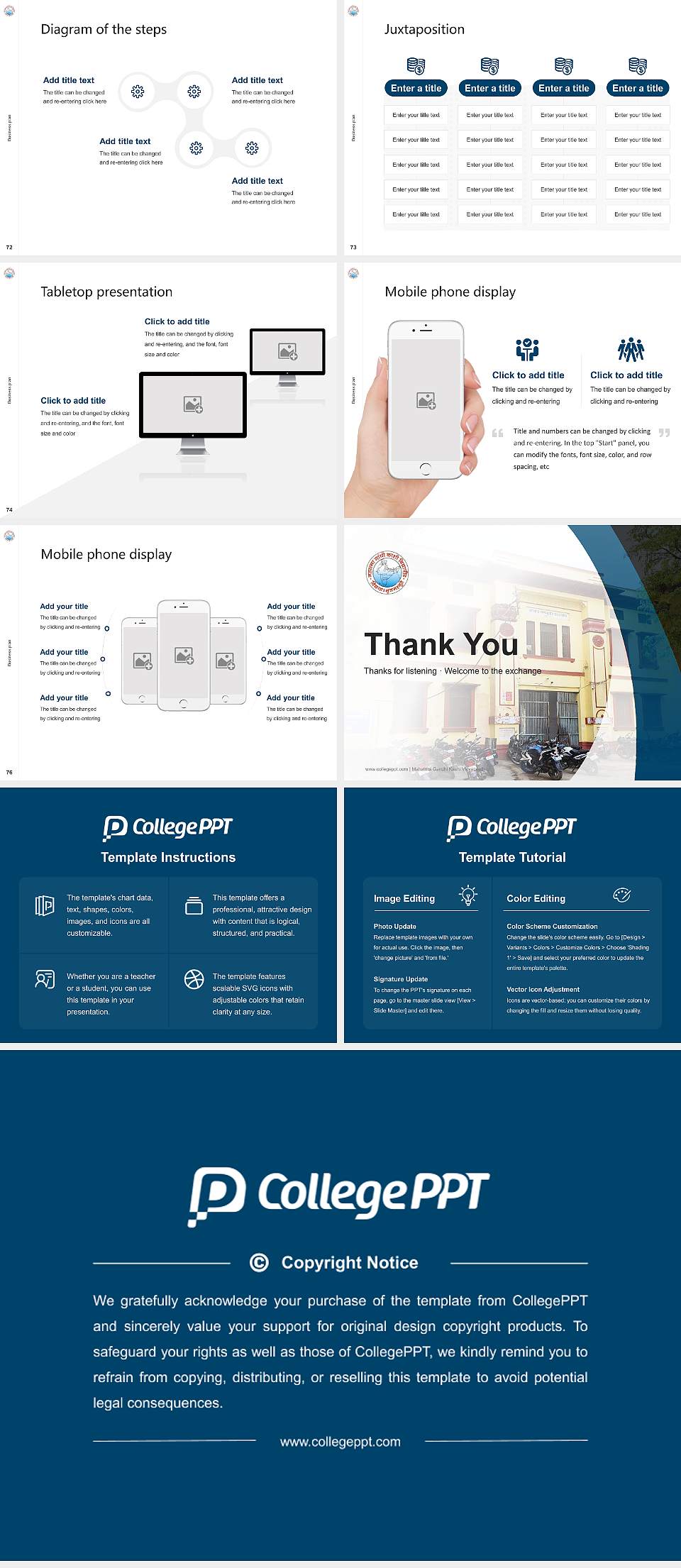 Mahatma Gandhi Kashi Vidyapeeth Competition/Entrepreneurship Contest PPT Template4:3 ratio PPT effect preview image9