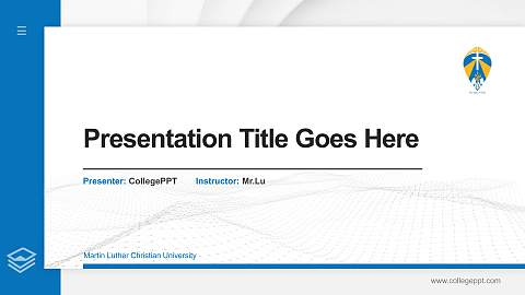 Martin Luther Christian University Thesis Proposal/Graduation Defense PPT Template
