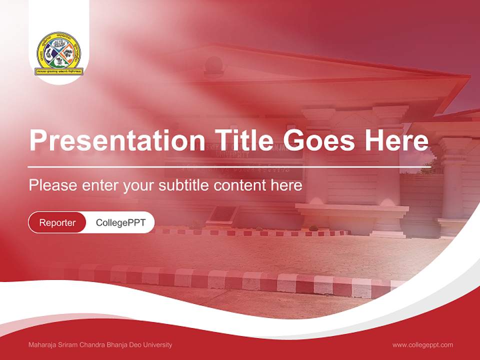 Maharaja Sriram Chandra Bhanja Deo University Lecture Sharing and Networking Event PPT Template4:3 ratio PPT effect preview image4