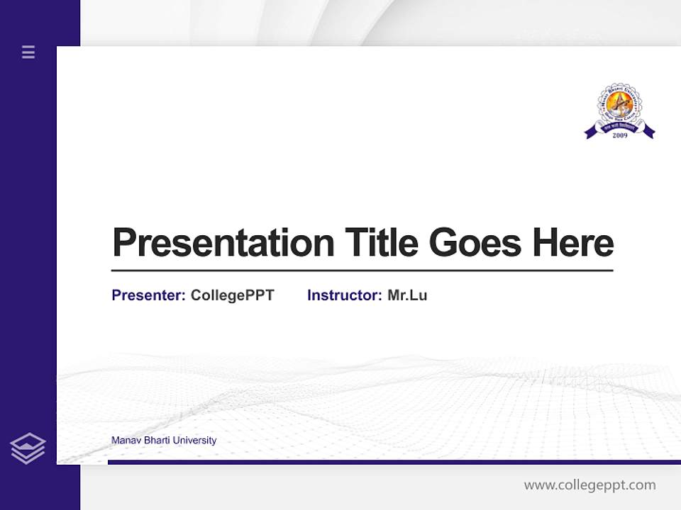 Manav Bharti University Thesis Proposal/Graduation Defense PPT Template4:3 ratio PPT effect preview image5