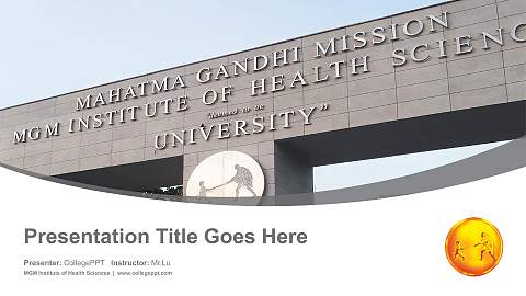 MGM Institute of Health Sciences Course/Courseware Creation PPT Template