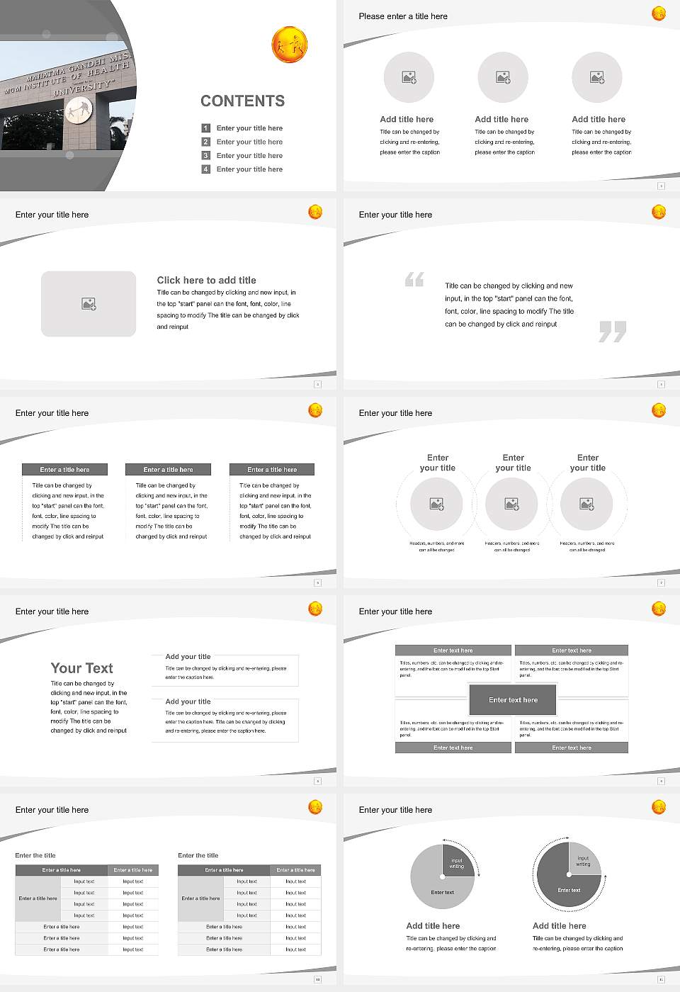 MGM Institute of Health Sciences Course/Courseware Creation PPT Template16:9 ratio PPT effect preview image2