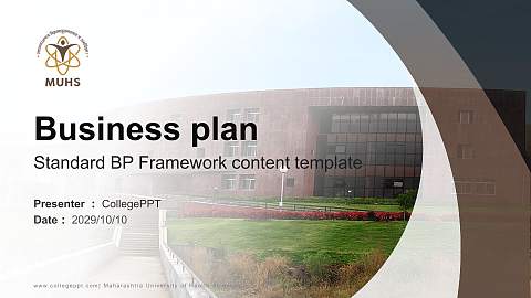 Maharashtra University of Health Sciences Competition/Entrepreneurship Contest PPT Template