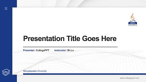 Mangalayatan University Thesis Proposal/Graduation Defense PPT Template