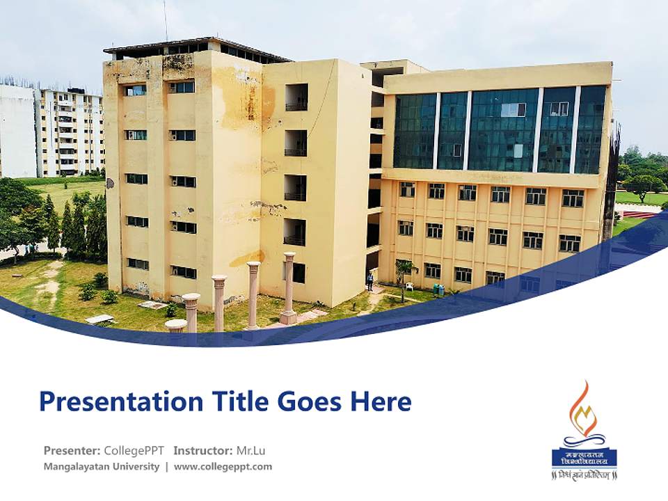 Mangalayatan University Course/Courseware Creation PPT Template4:3 ratio PPT effect preview image5