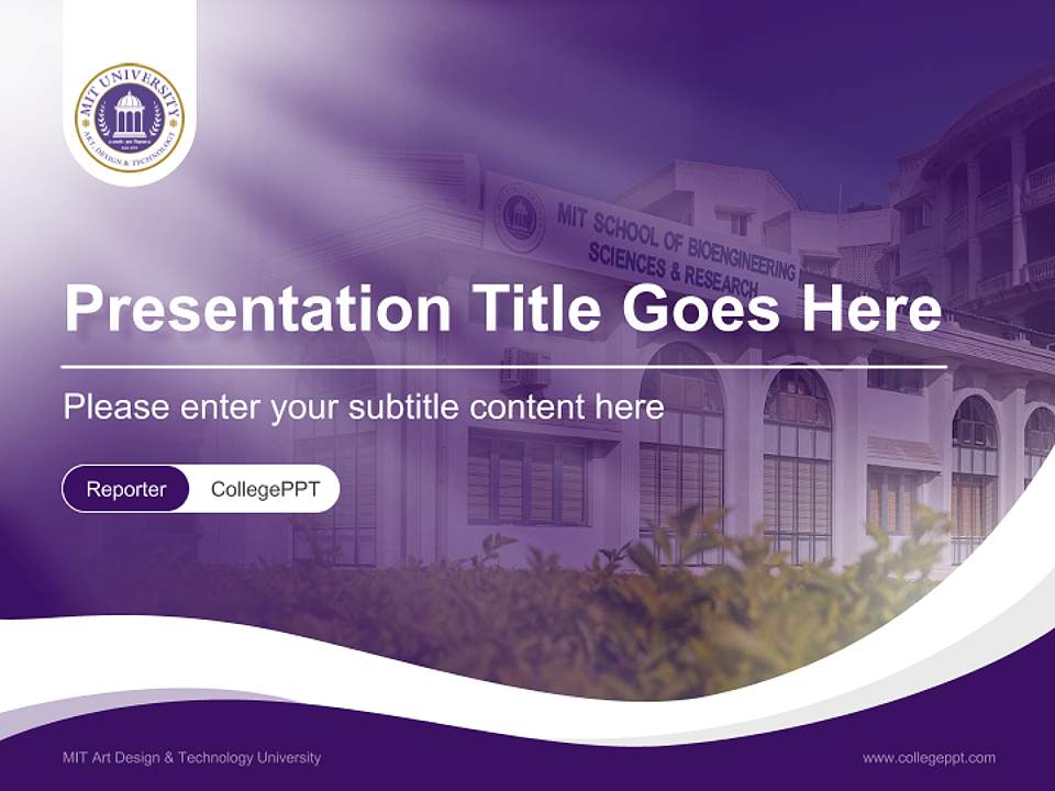 MIT Art Design & Technology University Lecture Sharing and Networking Event PPT Template4:3 ratio PPT effect preview image4