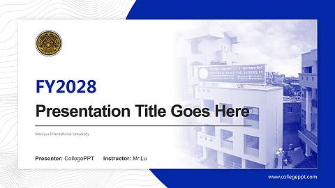 Manipur International University Academic Presentation/Research Findings Report PPT Template