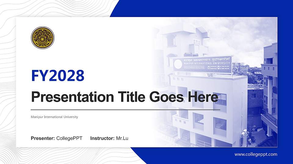 Manipur International University Academic Presentation/Research Findings Report PPT Template16:9 ratio PPT effect preview image