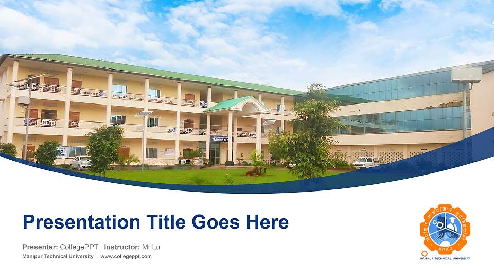 Manipur Technical University Course/Courseware Creation PPT Template16:9 ratio PPT effect preview image