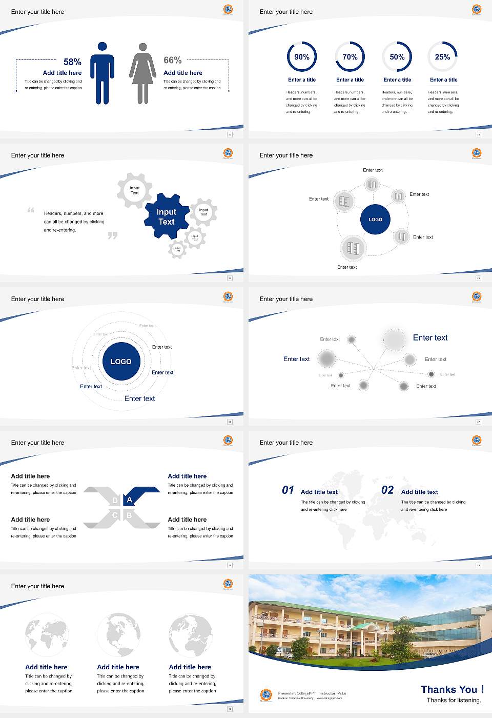 Manipur Technical University Course/Courseware Creation PPT Template16:9 ratio PPT effect preview image4