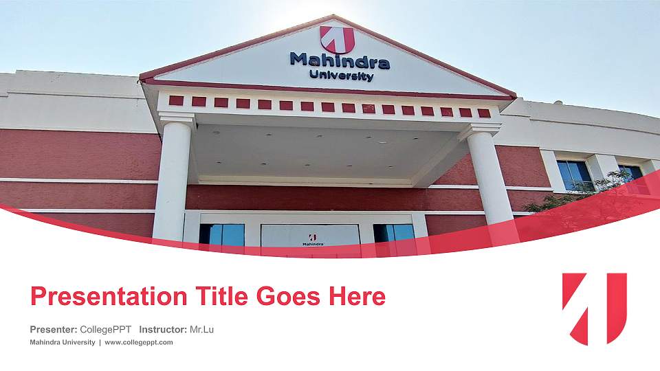 Mahindra University Course/Courseware Creation PPT Template16:9 ratio PPT effect preview image