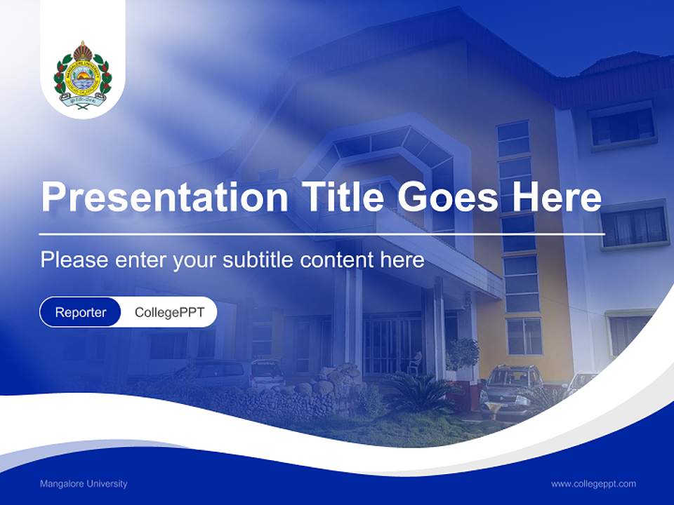 Mangalore University Lecture Sharing and Networking Event PPT Template4:3 ratio PPT effect preview image4