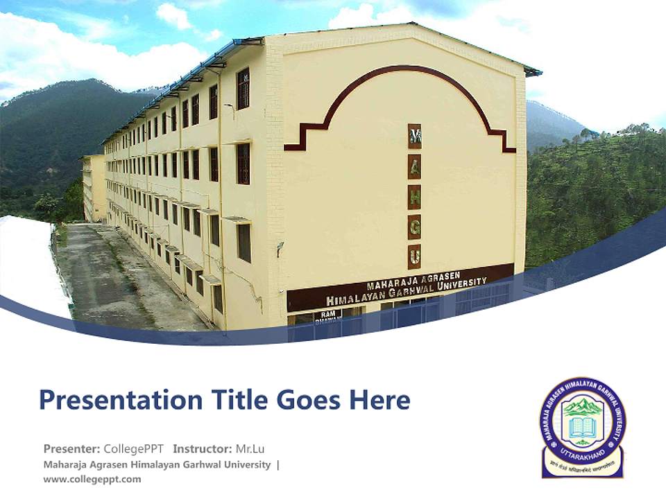 Maharaja Agrasen Himalayan Garhwal University Course/Courseware Creation PPT Template4:3 ratio PPT effect preview image5
