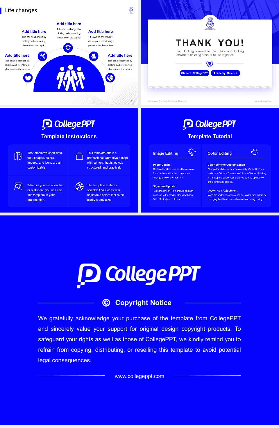 Mahatma Jyotiba Phule Rohilkhand University National Scholarship Defense PPT Template4:3 ratio PPT effect preview image4