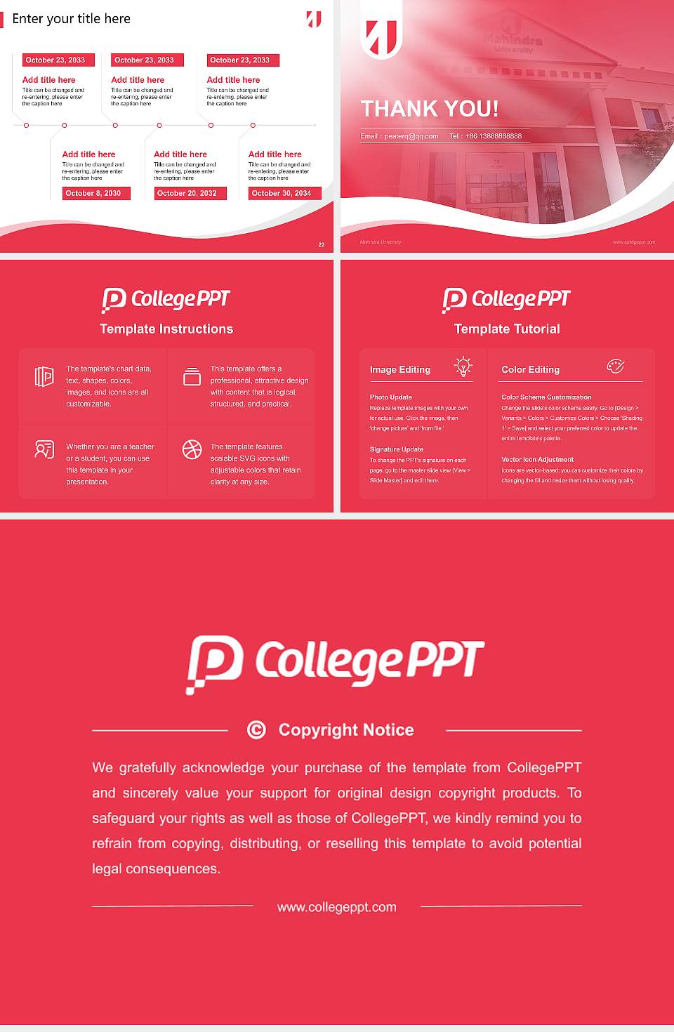 Mahindra University Lecture Sharing and Networking Event PPT Template4:3 ratio PPT effect preview image4