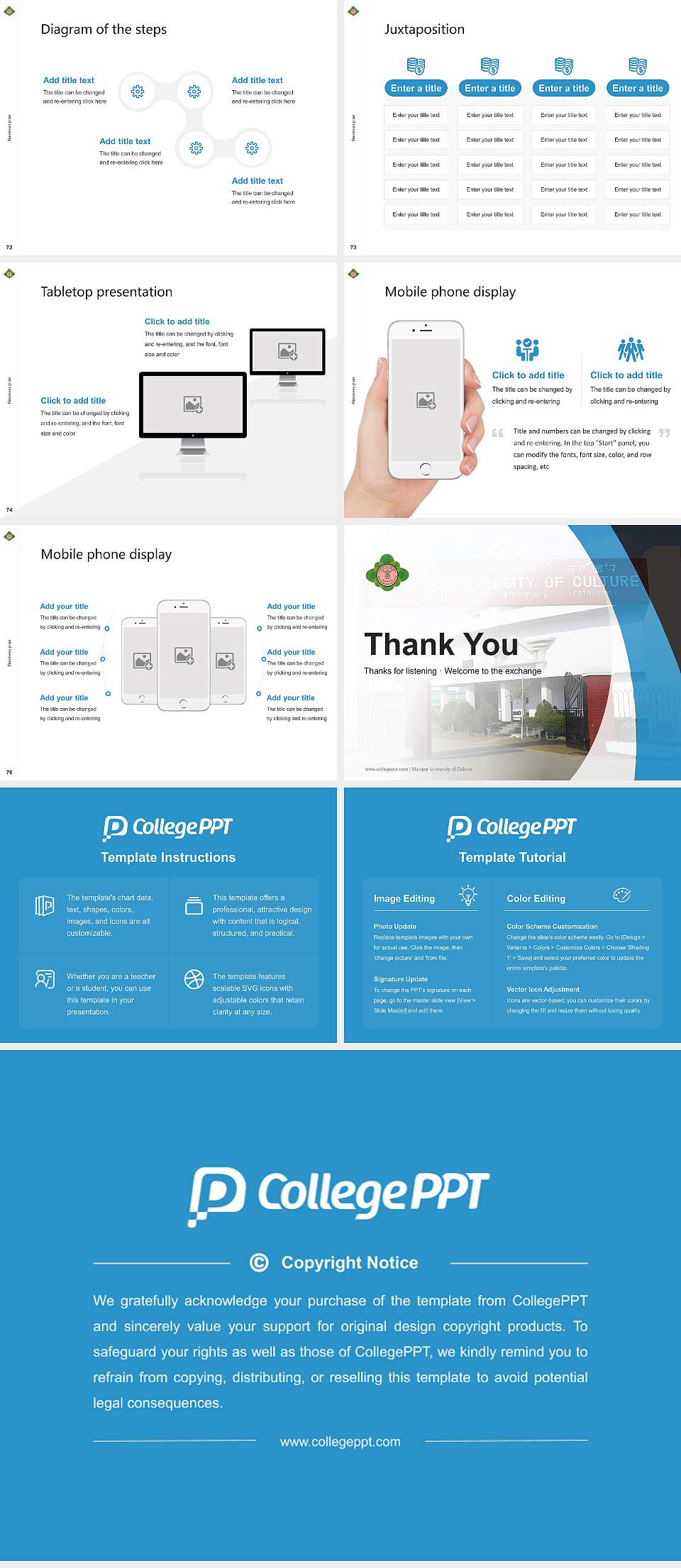 Manipur University of Culture Competition/Entrepreneurship Contest PPT Template4:3 ratio PPT effect preview image9
