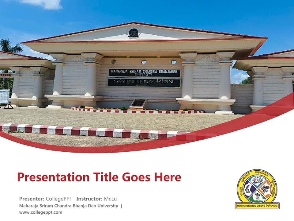 Maharaja Sriram Chandra Bhanja Deo University Course/Courseware Creation PPT Template4:3 ratio PPT effect preview image5