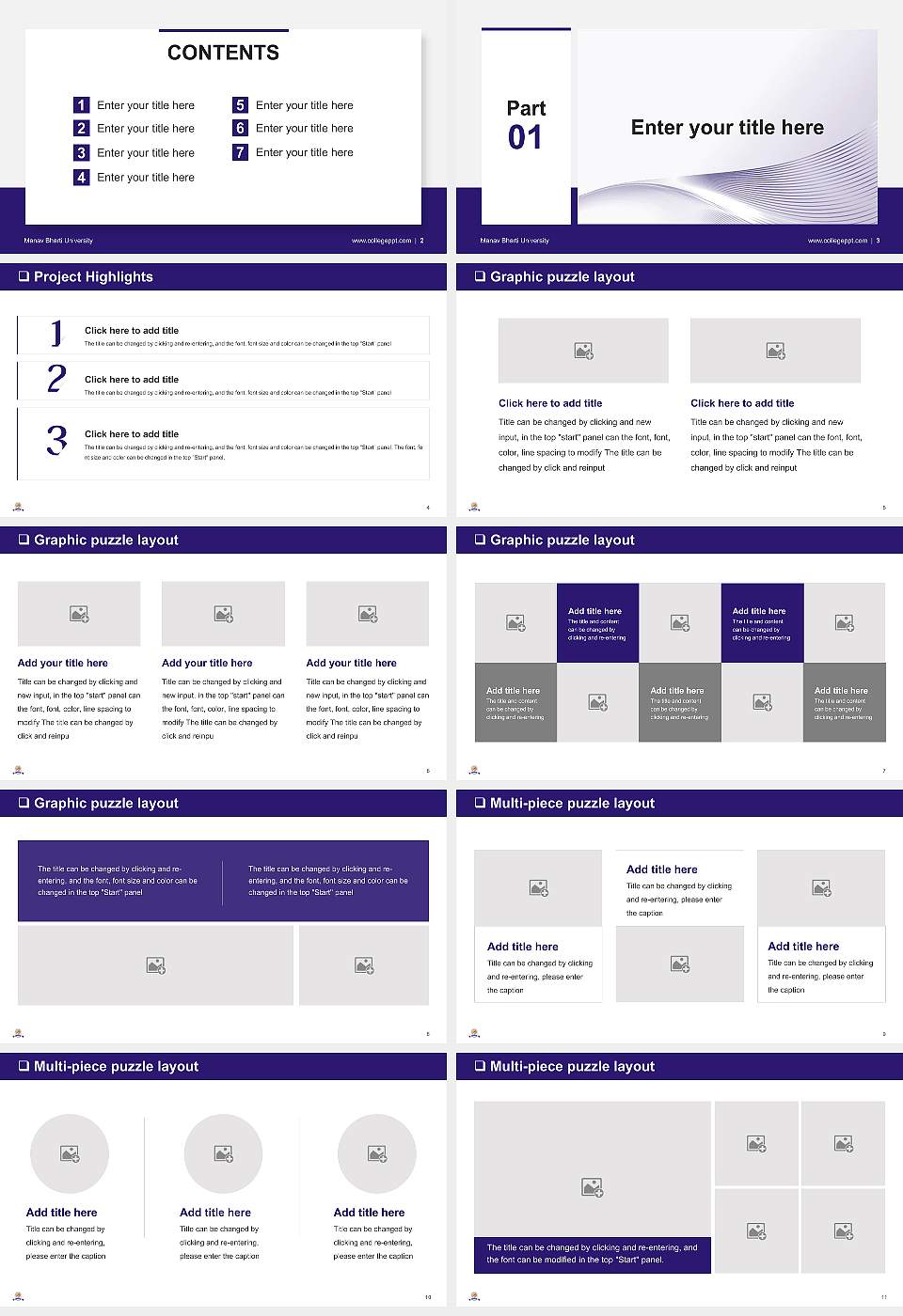 Manav Bharti University General PPT Template16:9 ratio PPT effect preview image2