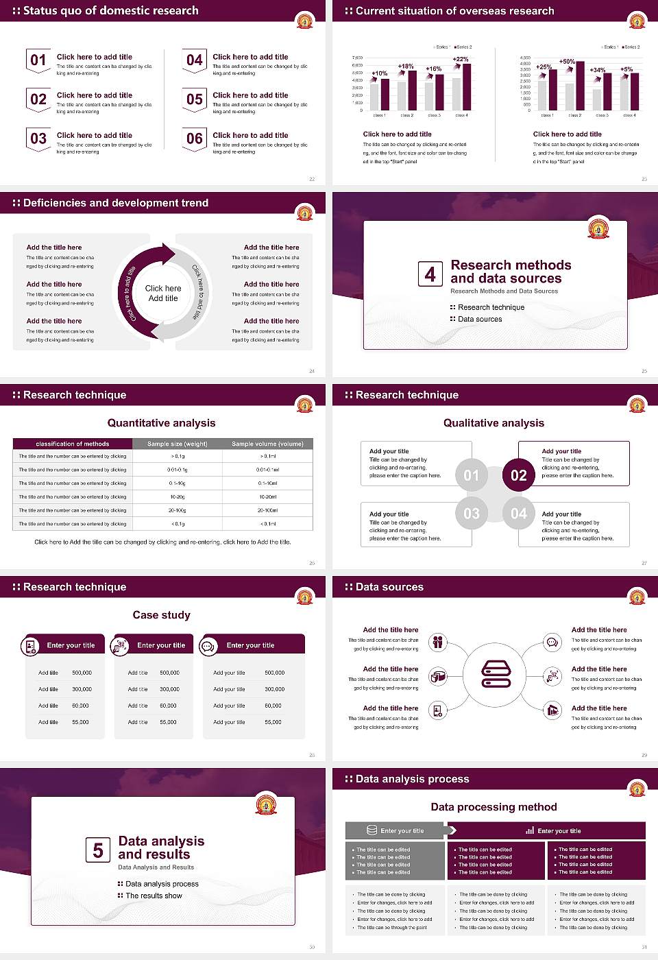 Mahayogi Gorakhnath University Graduation Thesis Defense PPT Template16:9 ratio PPT effect preview image4
