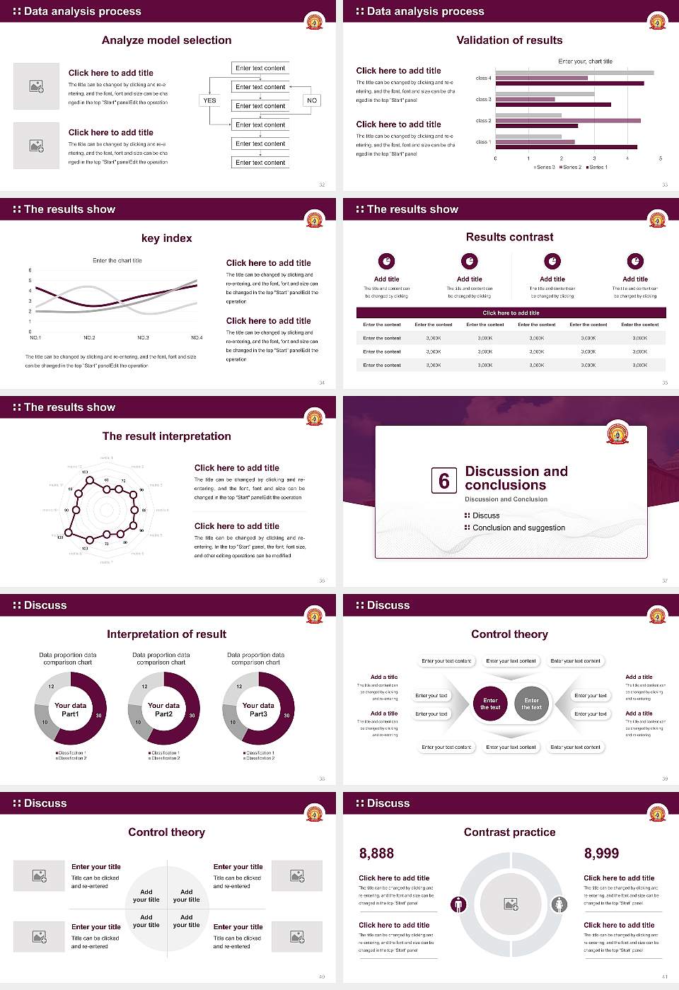 Mahayogi Gorakhnath University Graduation Thesis Defense PPT Template16:9 ratio PPT effect preview image5